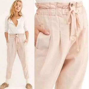 Free People Women’s Misty Rose Margate Pleated Trousers Pants Size M